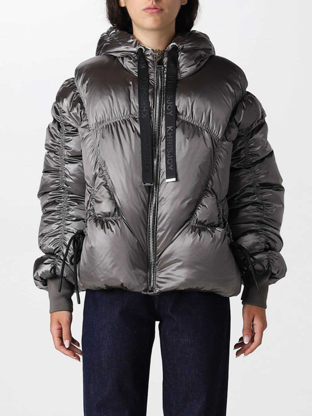 ジャケット KHRISJOY Woman Jacket Silver AFPW001STR TIT735 Khrisjoy Jackets Women In Silver | ModeSens