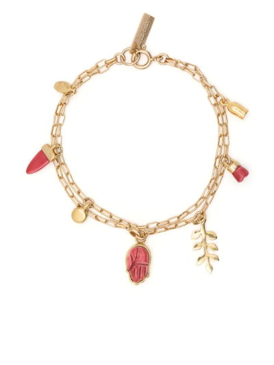 Isabel Marant Lucky Charm Bracelet In Gold