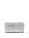 Amina Muaddi Paloma Embellished Chain In Silver