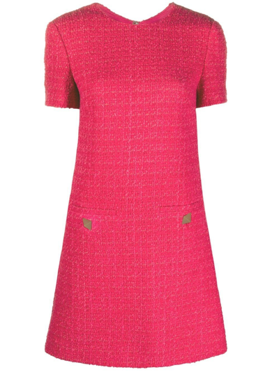 valentino pink tweed dress Valentino Pink Tweed Tank Dress Valentino