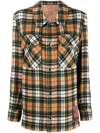Pierre-louis Mascia Check-pattern Button-up Shirt In Schwarz