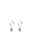 STOLEN GIRLFRIENDS CLUB ROSE BUD SILVER-PLATED EARRINGS