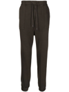 JUUNJ ELASTICATED-WAIST COTTON TRACK PANTS