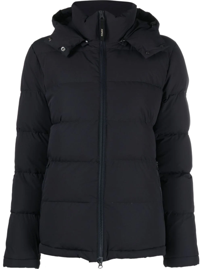 Aspesi Feather-down Padded Puffer Jacket In Blu