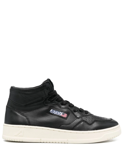 Autry High-top Lace-up Sneakers In Black
