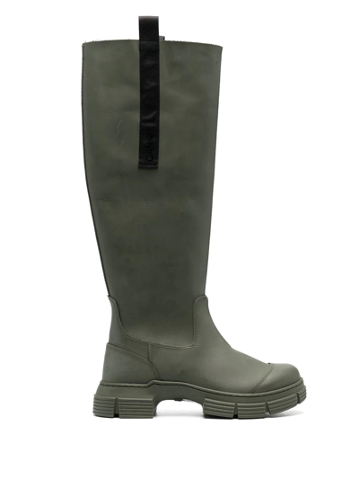GANNI RECYCLED-RUBBER COUNTRY BOOTS