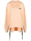 Ambush Multi Cord Crew Neck Sweatshirt In Pink