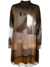 MM6 MAISON MARGIELA GRAPHIC-PRINT SHIRT DRESS