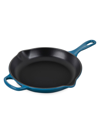 Le Creuset 10.25" Signature Cast Iron Skillet In Deep Teal