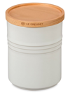Le Creuset 2.5-quart Stoneware Canister With Wood Lid In Cerise
