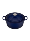 Le Creuset 5.5 Quart Round French Oven In Lapis