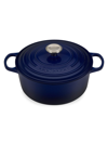 Le Creuset 7.25-quart Signature Cast Iron Round Dutch Oven In Blue