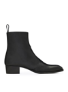 SAINT LAURENT WYATT BOOTS IN SMOOTH LEATHER WITH ZIP