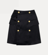 Vivienne Westwood Button-embellished Mini Skirt In Black