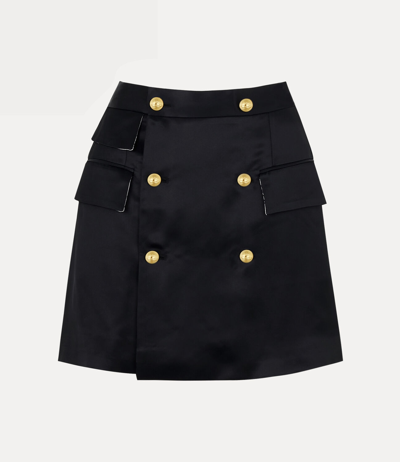 Vivienne Westwood Button-embellished Mini Skirt In Black