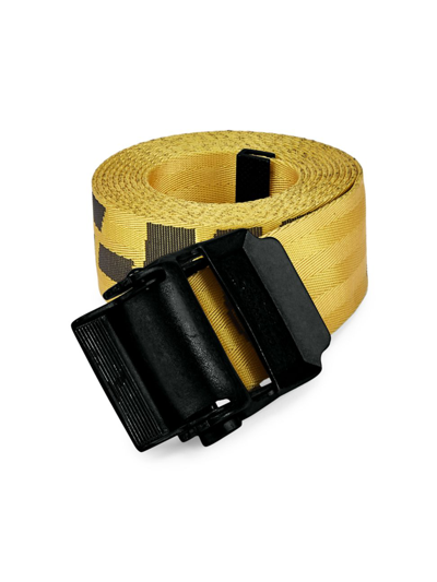 Off-white Industrial Logo Belt In Yellow