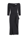 KAY UNGER WOMEN'S IZZY BELTED COCKTAIL DRESS