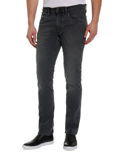 Robert Graham Aldrin Stretch Slim-straight Jeans In Grey