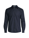Ted Baker Solurr Oxford Shirt In Navy