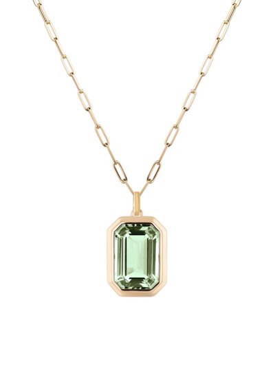 Goshwara Women's Manhattan 18k Yellow Gold & Prasiolite Pendant Necklace