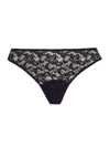 Hanro Luxury Moments Lace Thong In Black