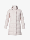 Canada Goose Alliston Packable Mid-length Down Coat In Lucent Rose