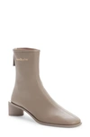 Acne Studios Bertine Leather Ankle Boots In Beige