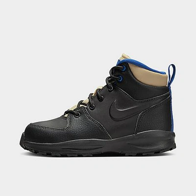 Nike Kids' Manoa Ltr (td) Boot In Black/black/sesame/game Royal