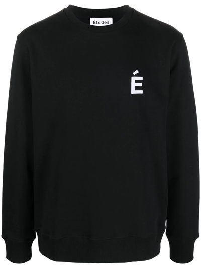 Etudes Studio Boris 经典logo嵌花毛衣 In Black