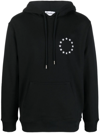 Etudes Studio Logo-print Long-sleeve Hoodie In Black