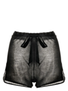 KIKI DE MONTPARNASSE INTIME FINE-RIBBED SHORTS