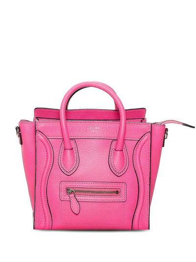 Pre-owned Celine Mini Luggage Satchel Bag In Pink