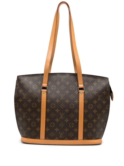 Pre-owned Louis Vuitton 1997  Monogram Babylone Tote In Brown