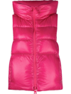 Herno Sleeveless Button-front Gilet In Pink