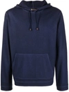 COLOMBO COLOMBO SILK BLEND CASHMERE HOODIE