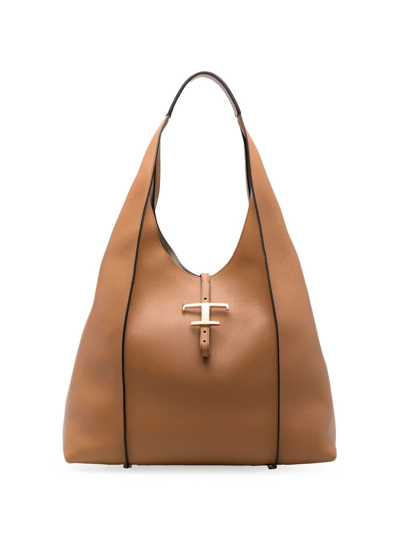 Tod's Womens Brown Leather Tote In Leather Brown