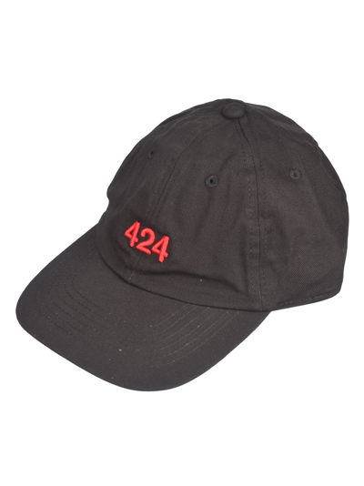 Fourtwofour On Fairfax 424 Embroidered Baseball Cap In Black