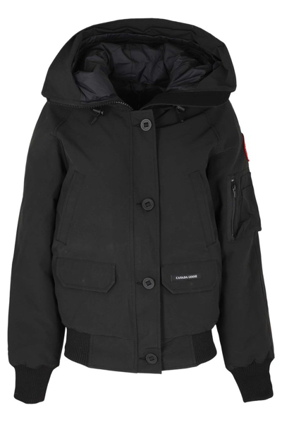 Canada Goose Chilliwack - Bomber Jacket With Hood Lining In Black