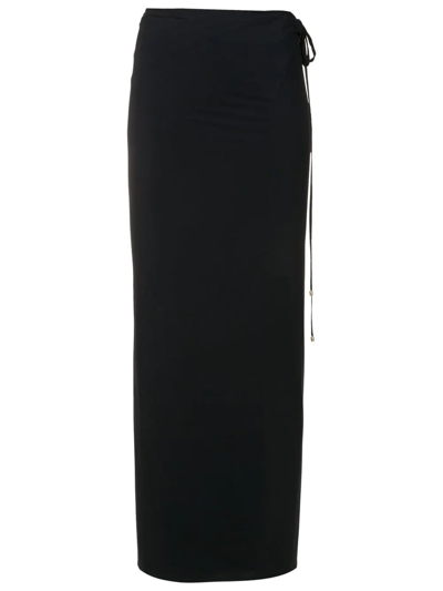 Lenny Niemeyer Wrap Side-tie Sarong In Black
