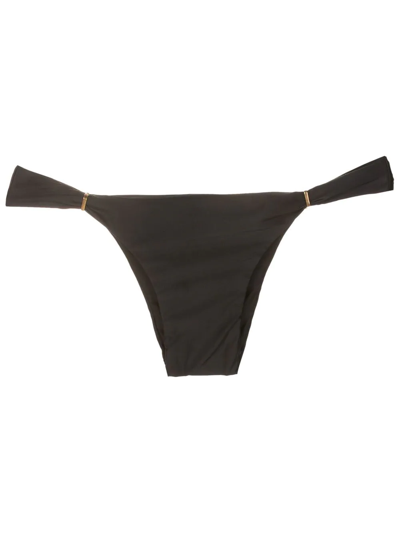 Lenny Niemeyer Side Tube-detail Bikini Bottoms In Black