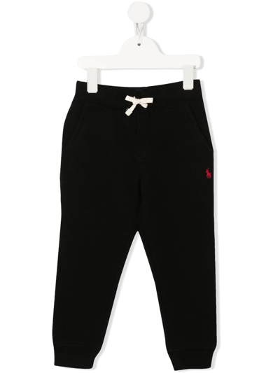 Ralph Lauren Kids' Polo Pony Track Pants In Black