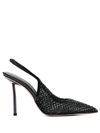 LE SILLA GILDA MESH-PANEL PUMPS