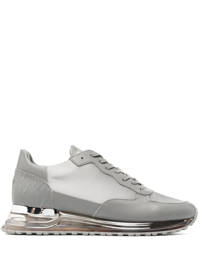 Mallet Grey Popham Translucent Sole Sneakers In Gas Satin Grey