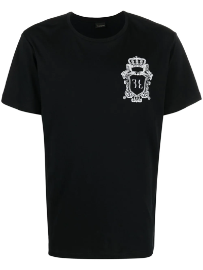 Billionaire Crest Logo-print T-shirt In Black
