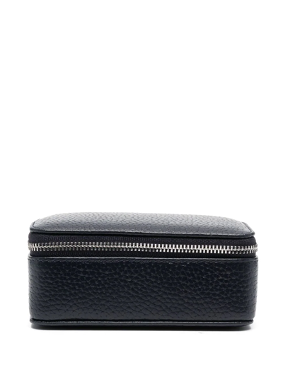 Aspinal Of London Grained Travel Jewellery Case In Blue