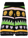 Joshua Sanders Graphic-print Knitted Shorts In Black