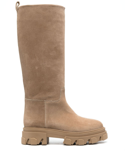 Gia Borghini Perni 07 Gia Borghi X Pernille Teisbaek Boots In Beige