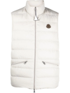 Moncler White Treompan Padded Gilet In Neutrals