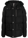 Moose Knuckles Original 3q Feather-down Jacket In Black