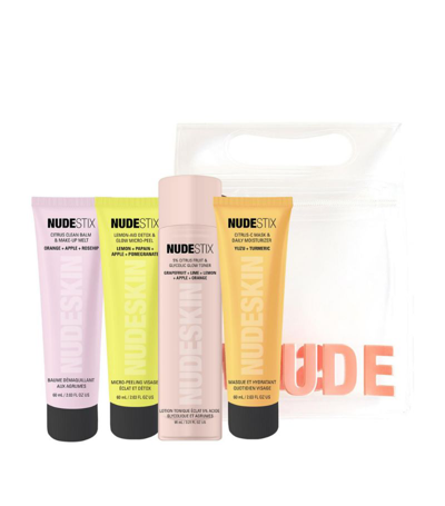 Nudestix 4-step Citrus Skin Renewal Set For Make-up In Multi